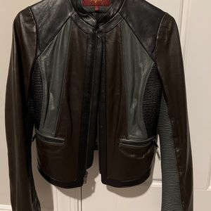 7 for all man kind Womens leather jacket